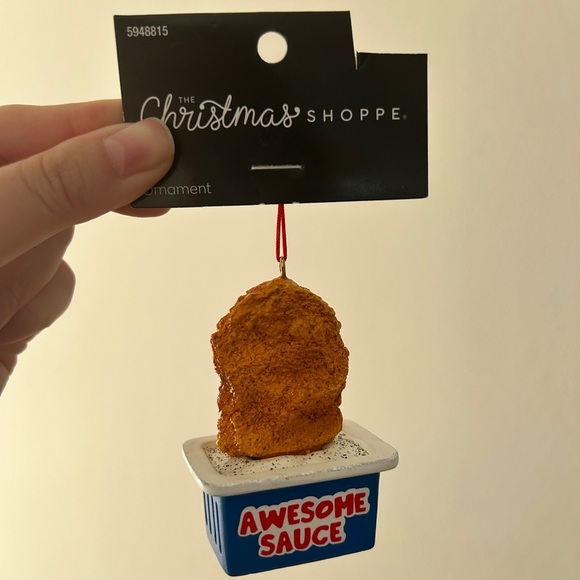 “Awesome Sauce” Chicken Nugget Ornament (NWT – The Christmas Shoppe) - Picture 2 of 7